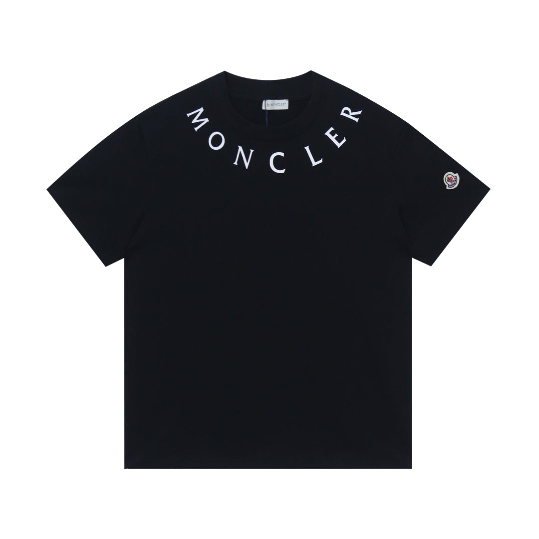 Moncler Black/White Cotton T-shirt