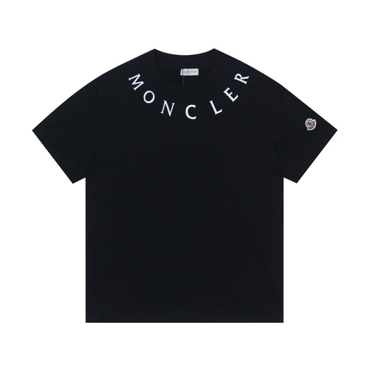 Moncler Black/White Cotton T-shirt