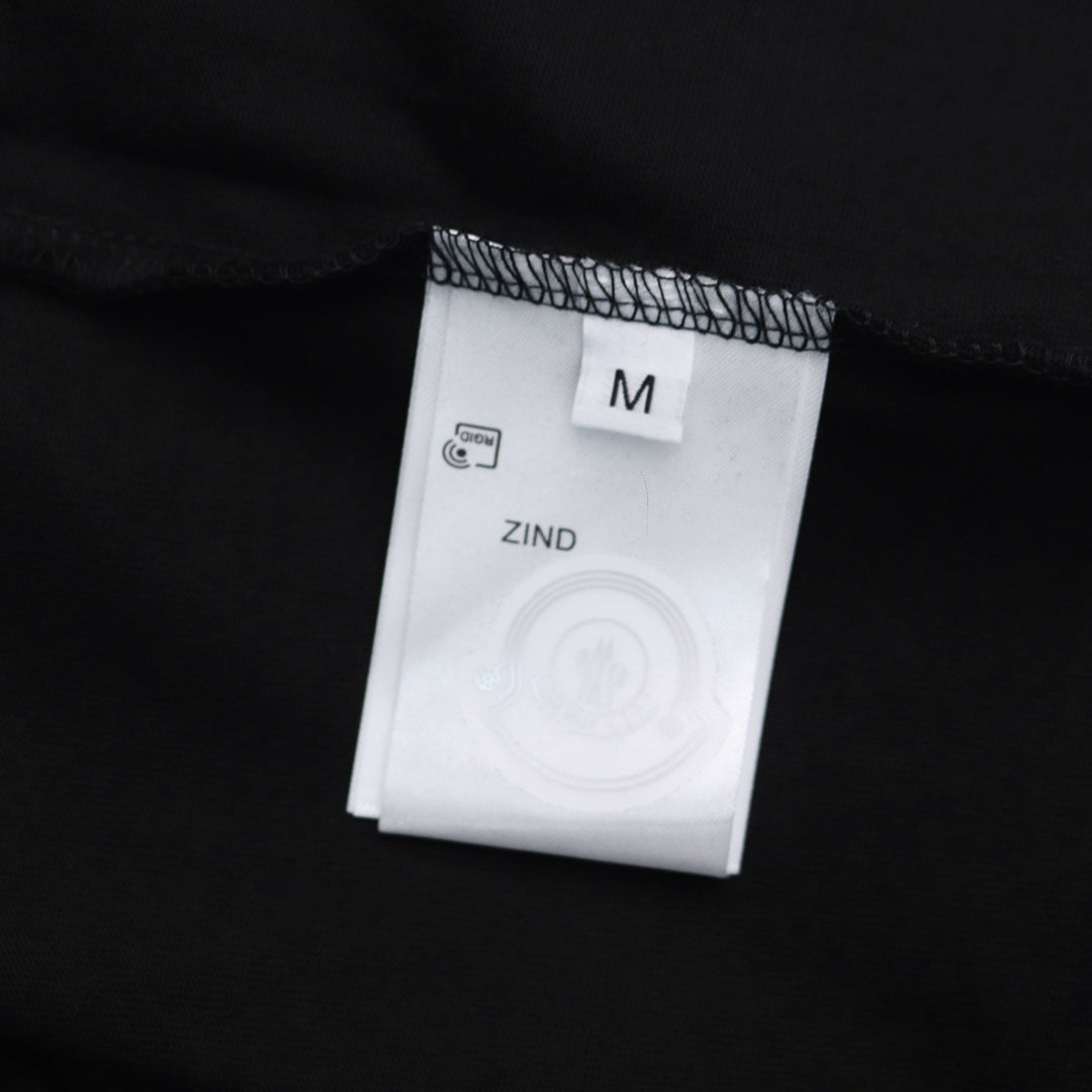 Moncler Black/White Cotton T-shirt
