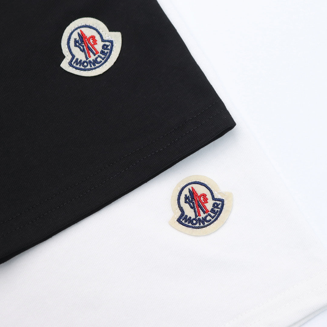 Moncler Black/White Cotton T-shirt