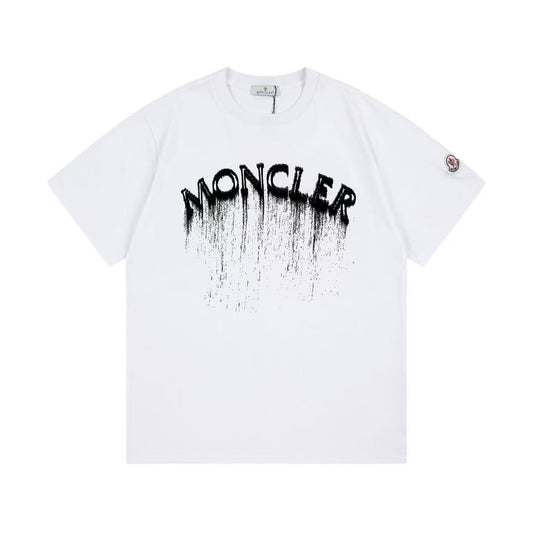 Moncler Black/White Cotton T-shirt