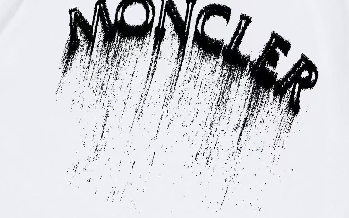 Moncler Black/White Cotton T-shirt