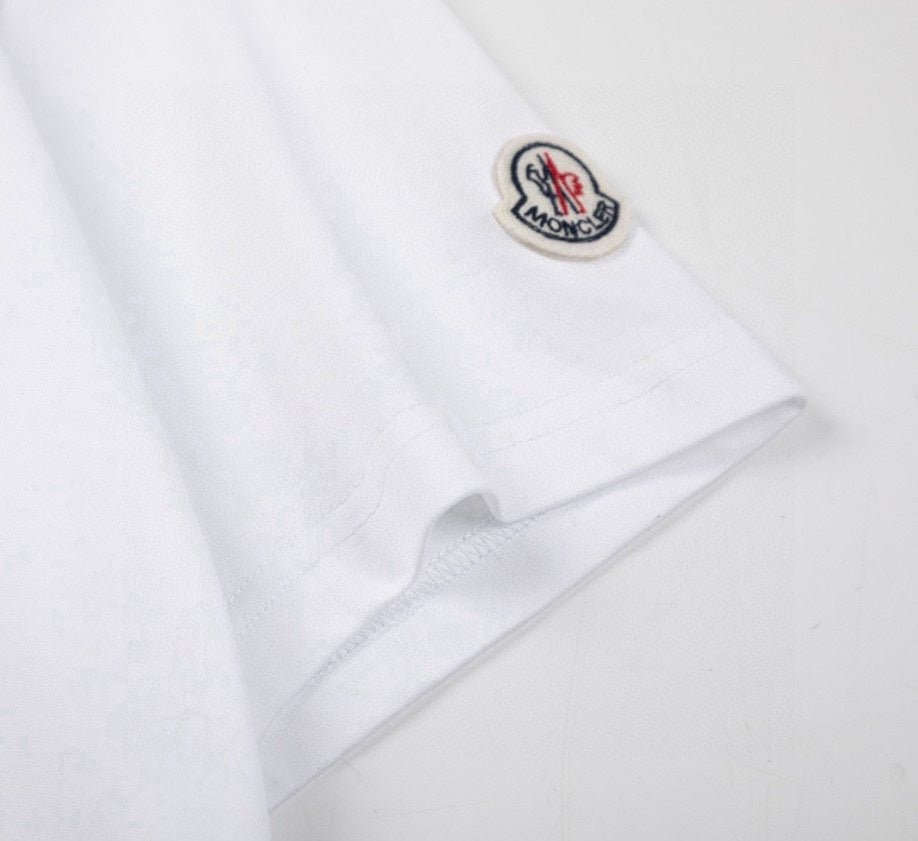 Moncler Black/White Cotton T-shirt