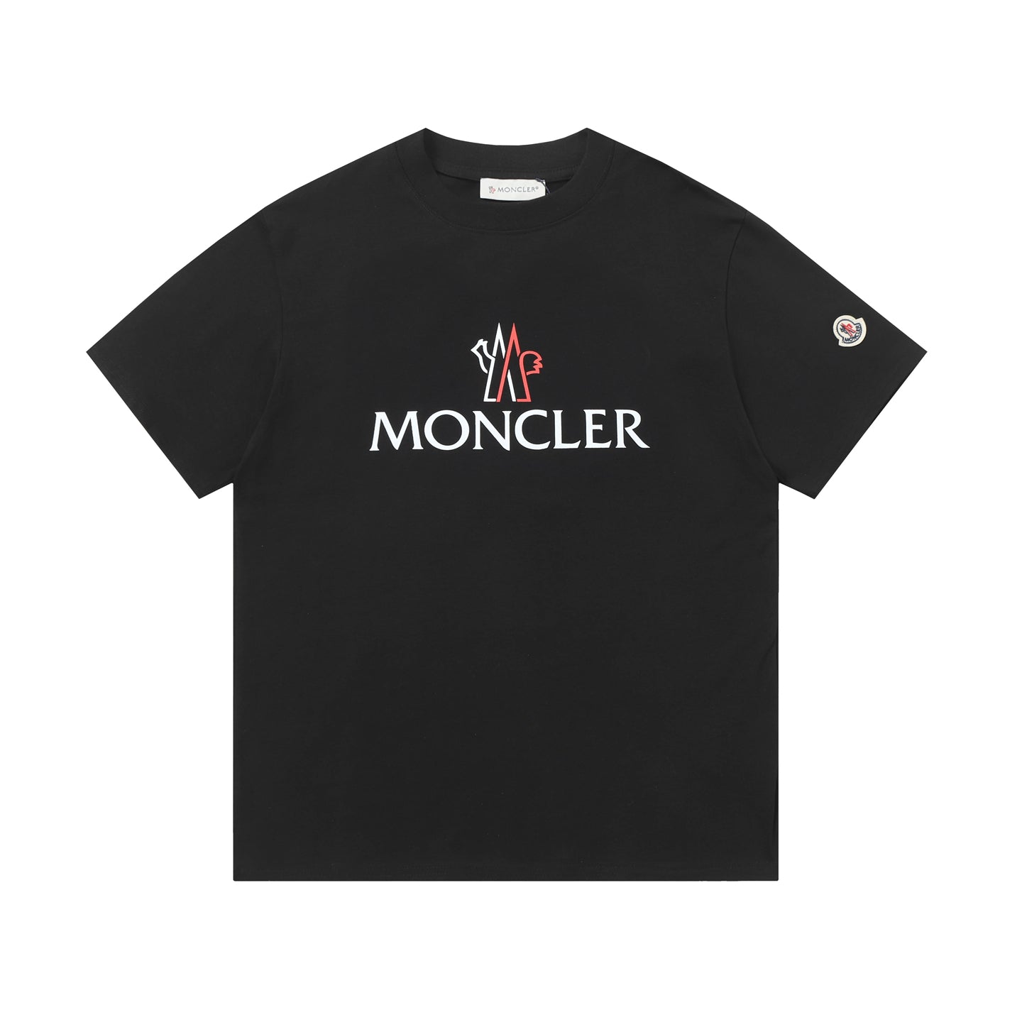 Moncler Black/White Cotton T-shirt