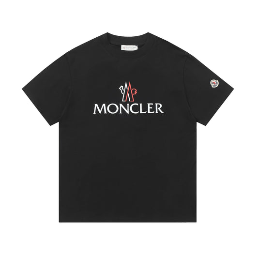Moncler Black/White Cotton T-shirt