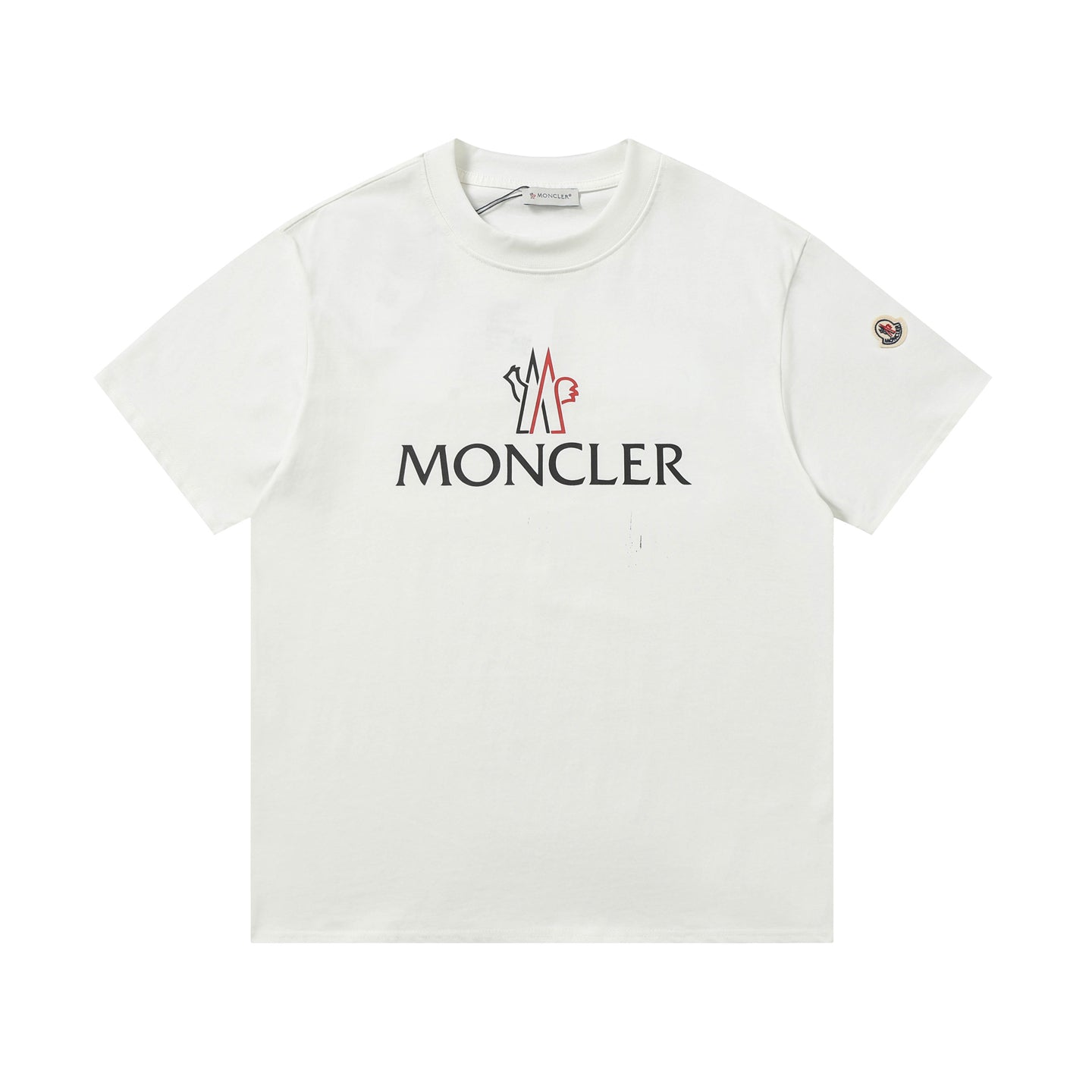 Moncler Black/White Cotton T-shirt
