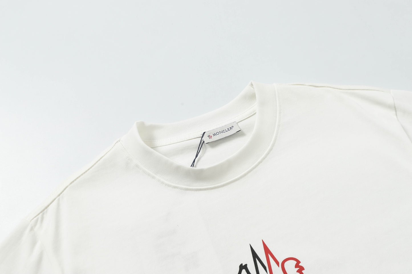 Moncler Black/White Cotton T-shirt