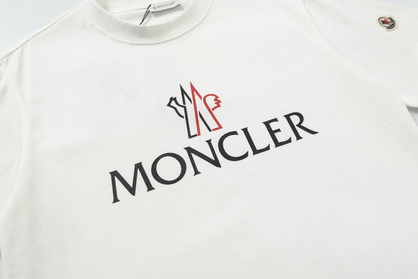 Moncler Black/White Cotton T-shirt