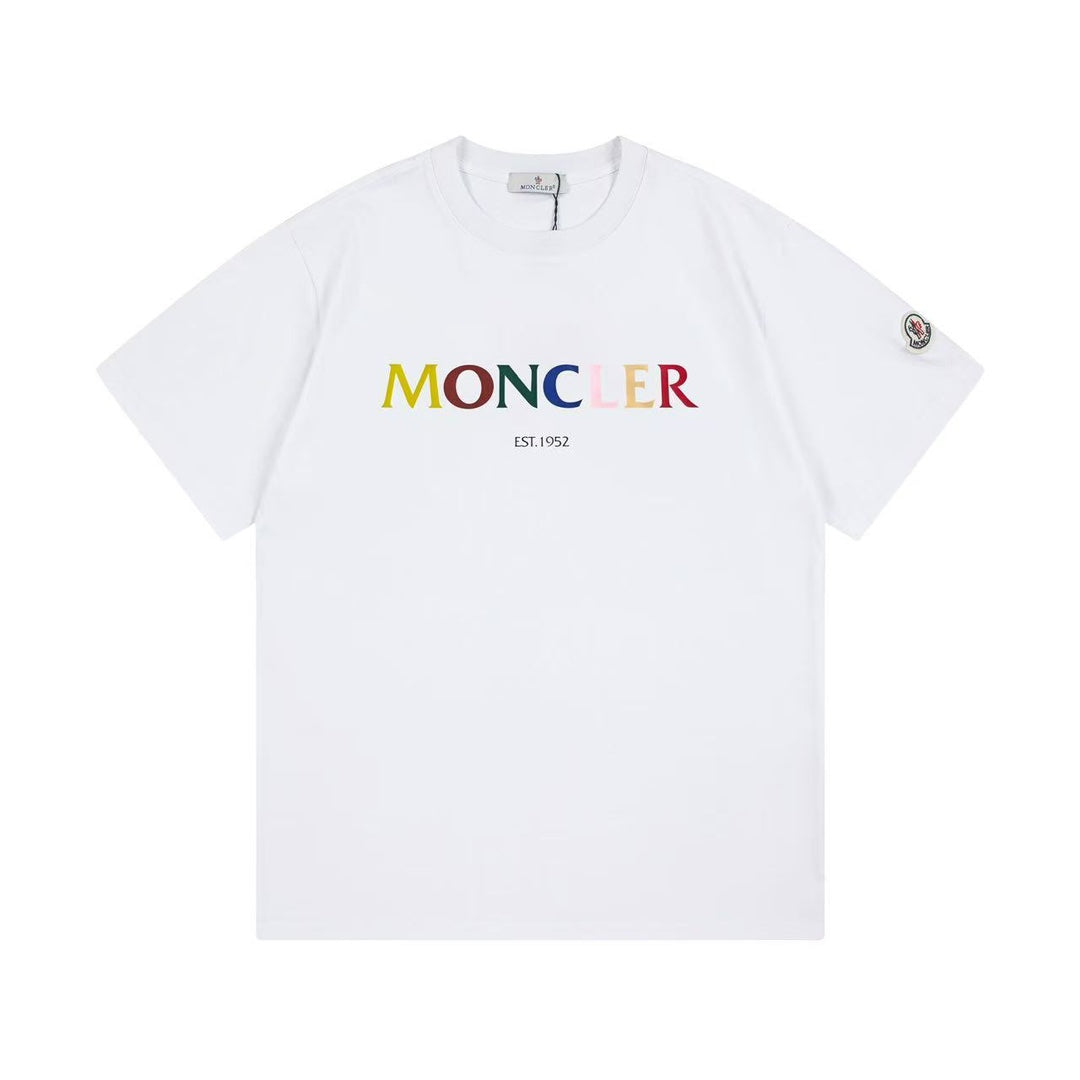 Moncler Black/White Cotton T-shirt