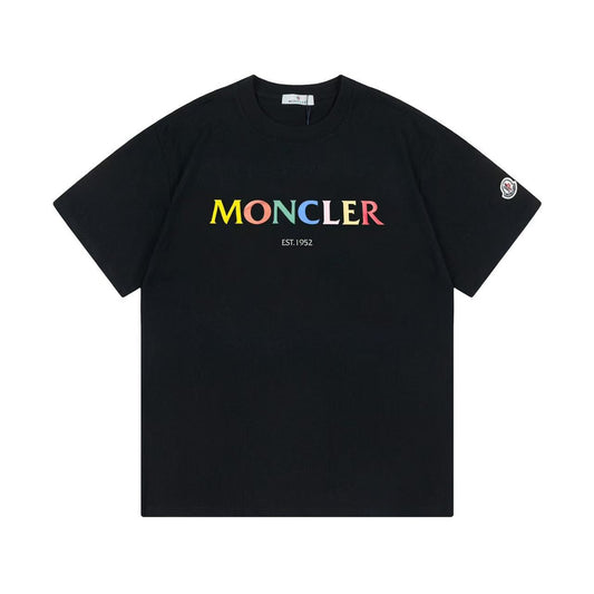 Moncler Black/White Cotton T-shirt