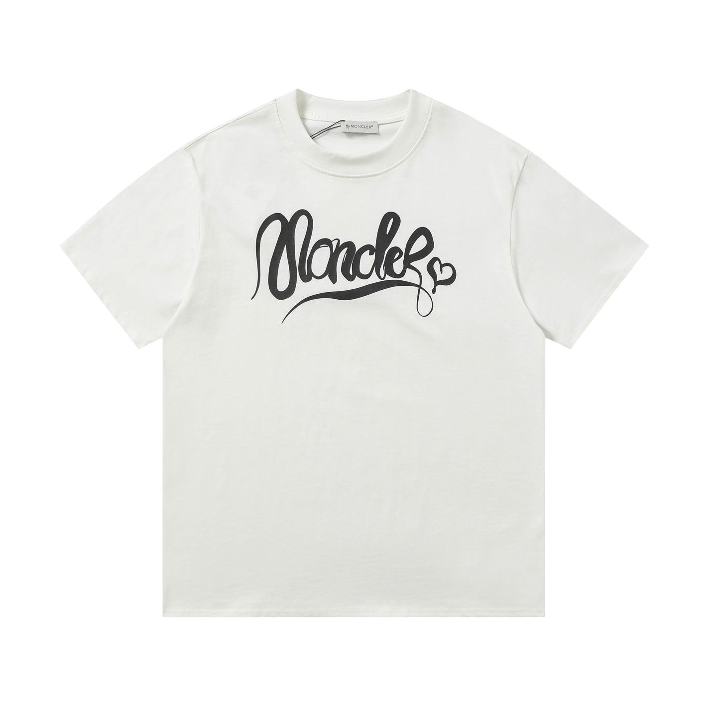 Moncler Black/White Cotton T-shirt