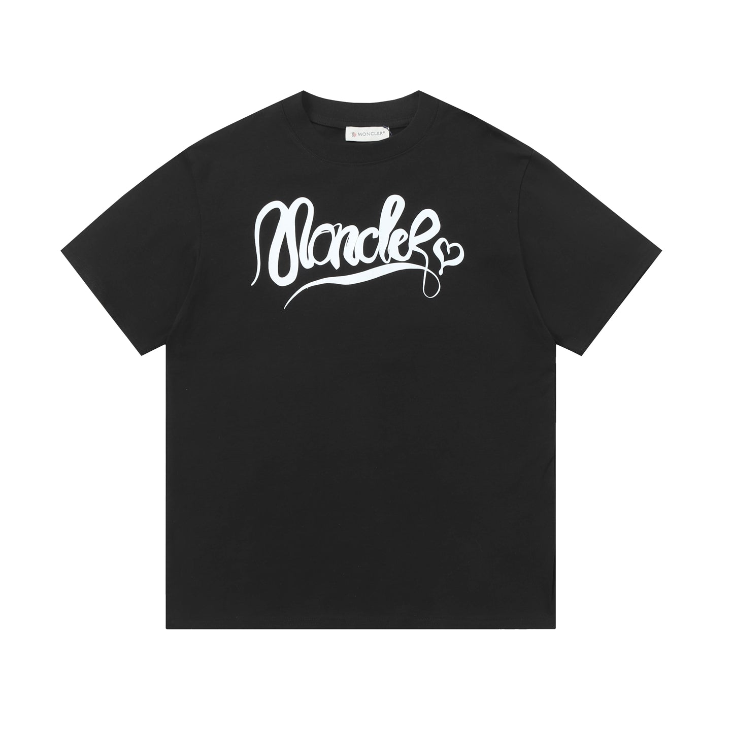 Moncler Black/White Cotton T-shirt