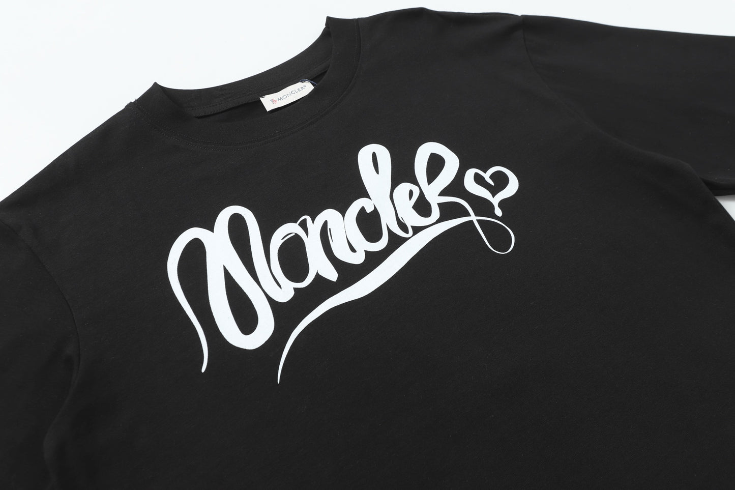 Moncler Black/White Cotton T-shirt
