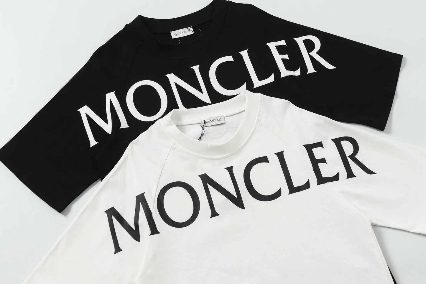 Moncler Black/White Cotton T-shirt