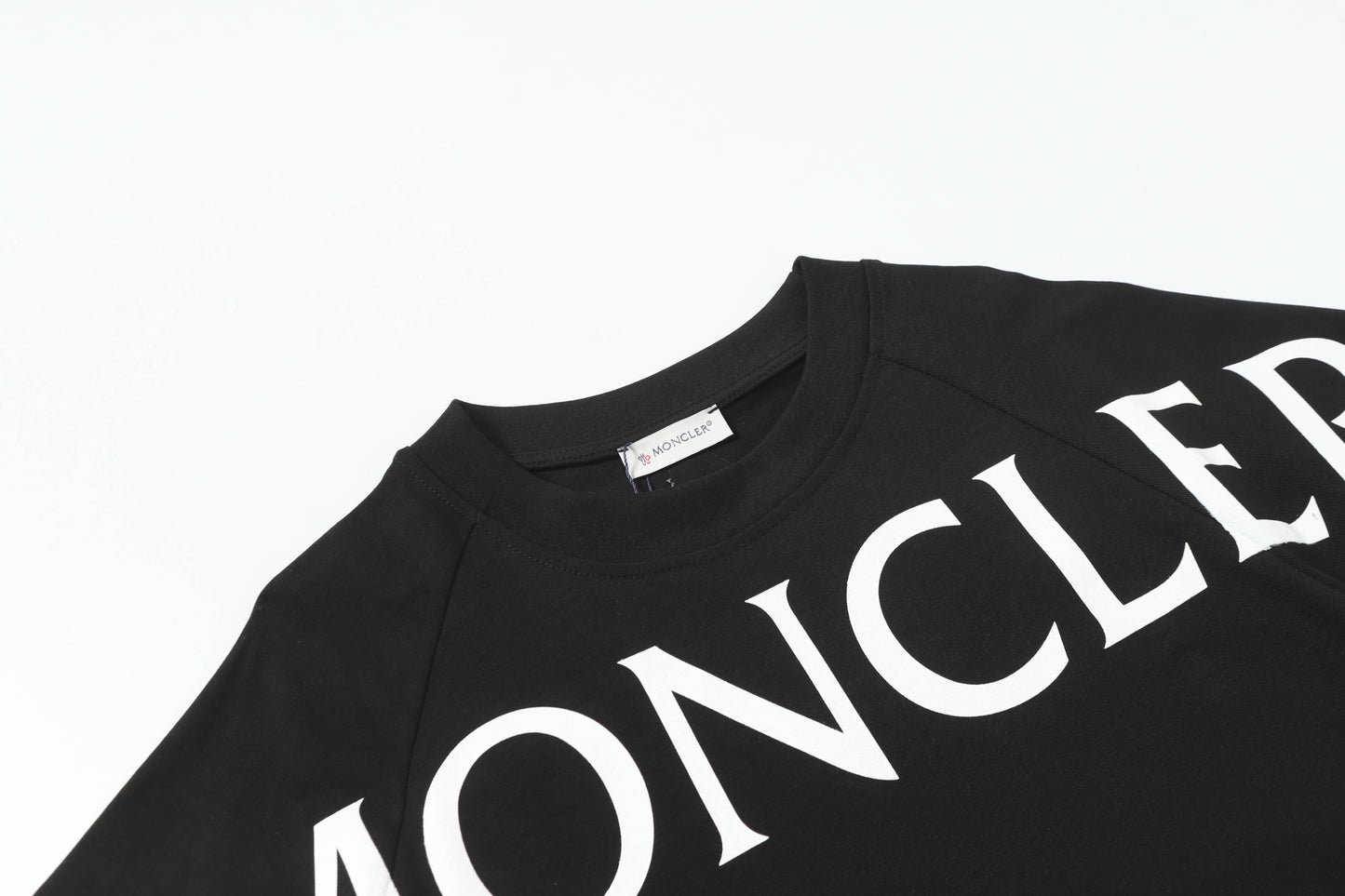 Moncler Black/White Cotton T-shirt