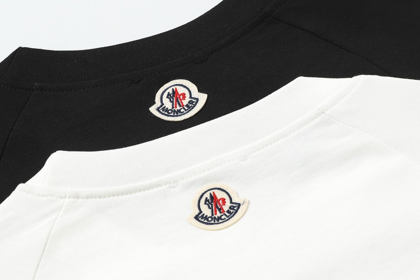 Moncler Black/White Cotton T-shirt