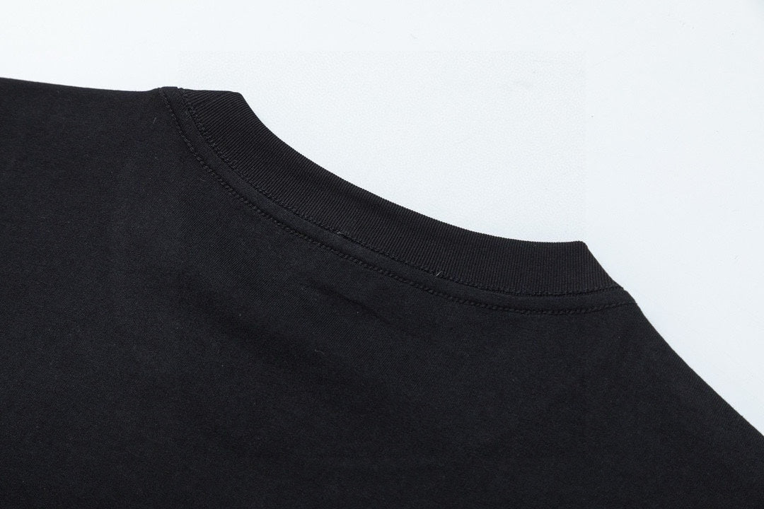 Moncler Black/White Cotton T-shirt