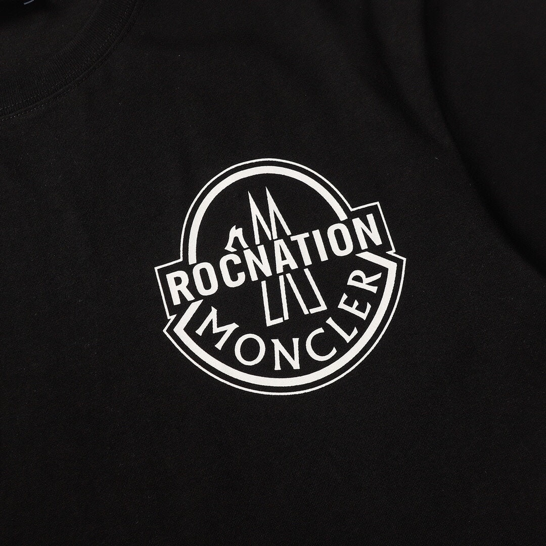 Moncler Black/White Cotton T-shirt