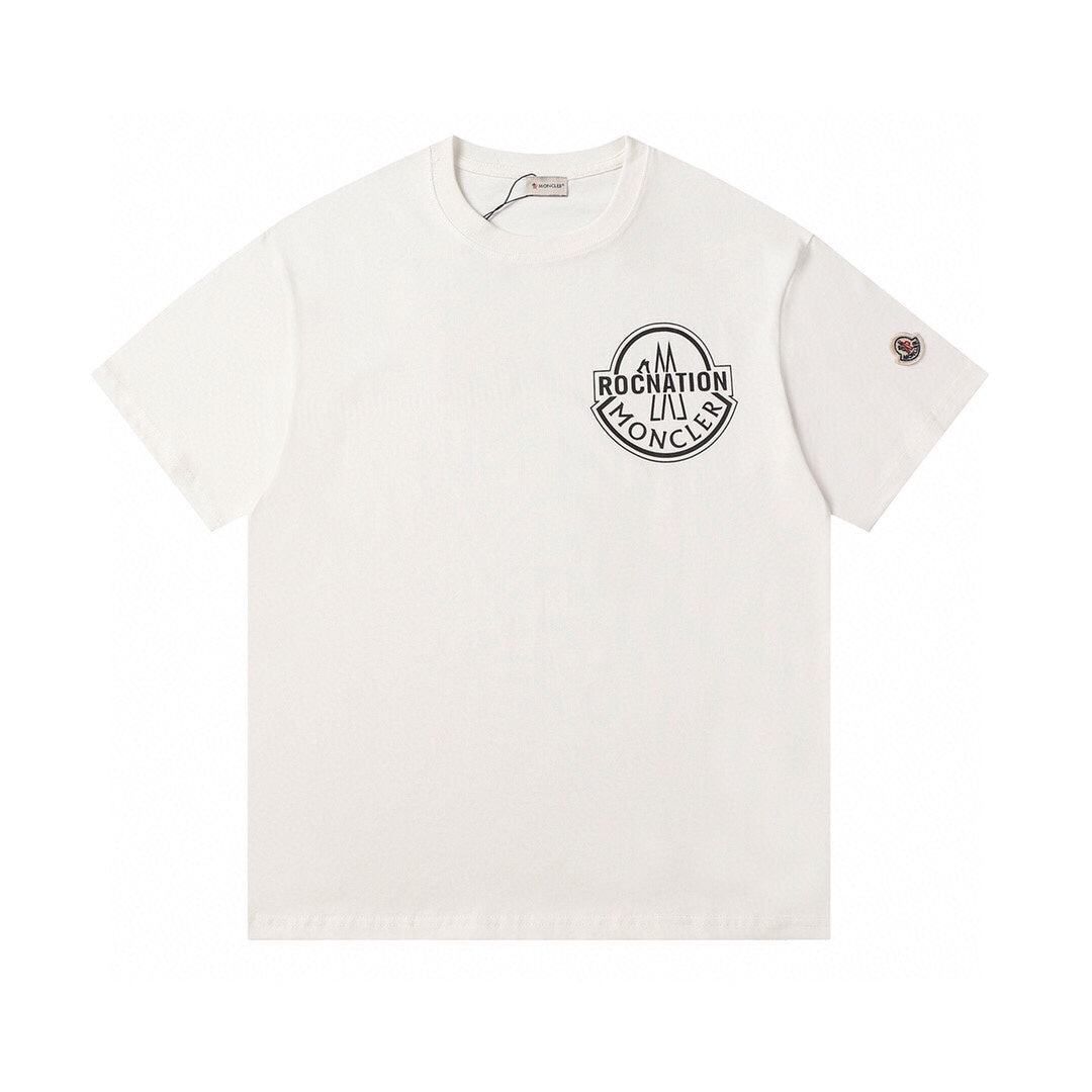 Moncler Black/White Cotton T-shirt