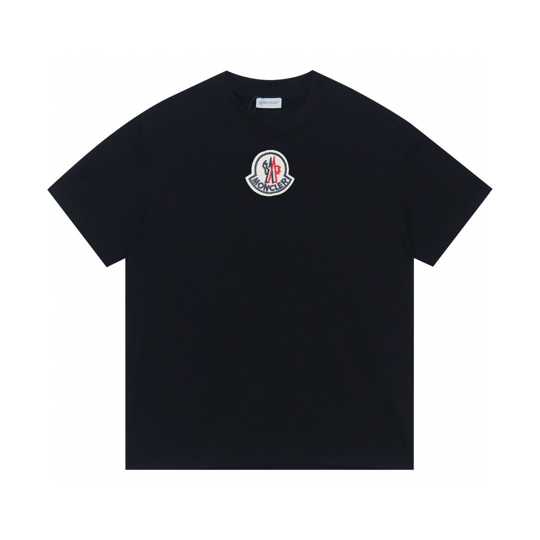 Moncler Black/White Cotton T-shirt