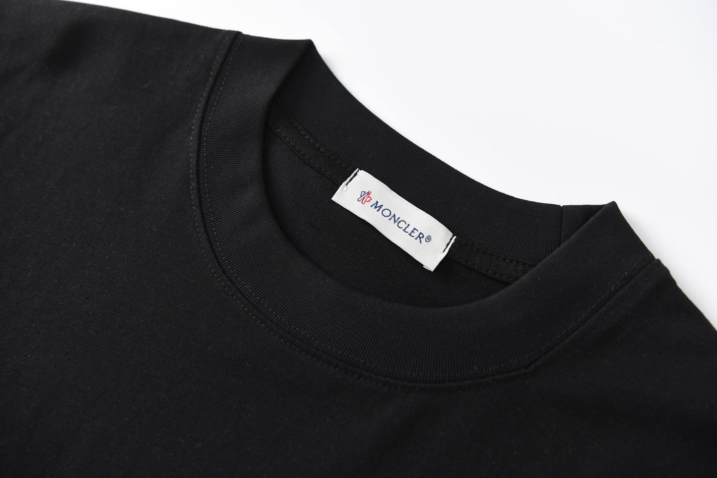 Moncler Black/White Cotton T-shirt