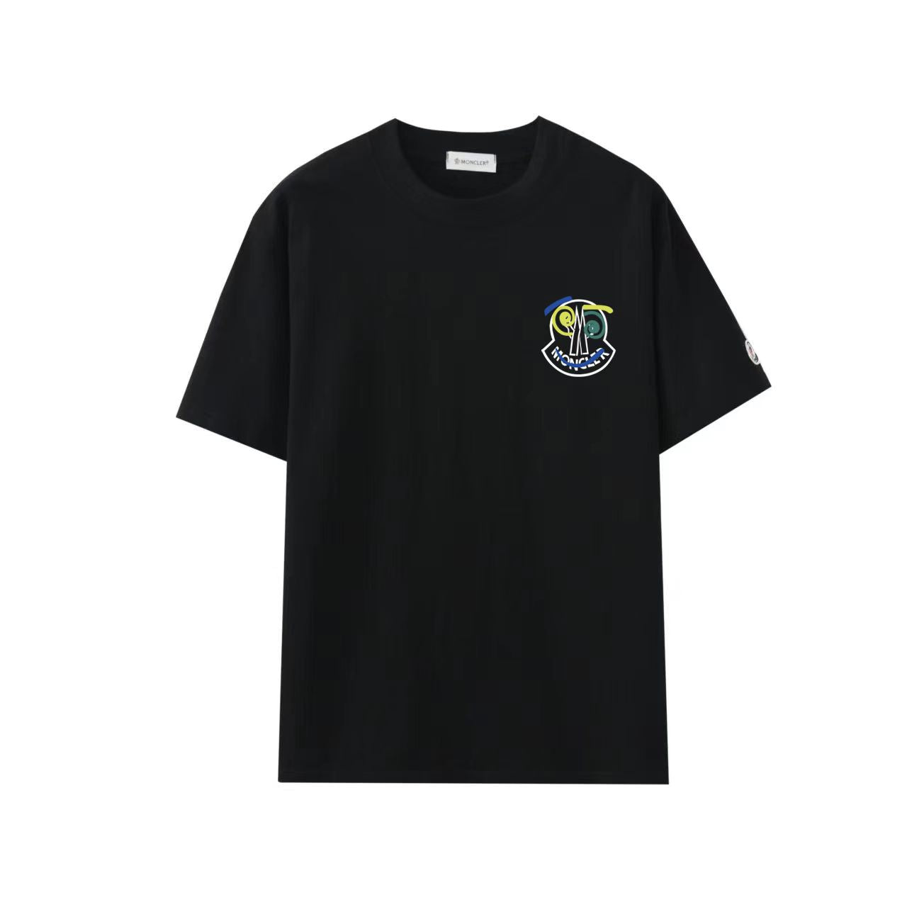 Moncler Black/White Cotton T-shirt