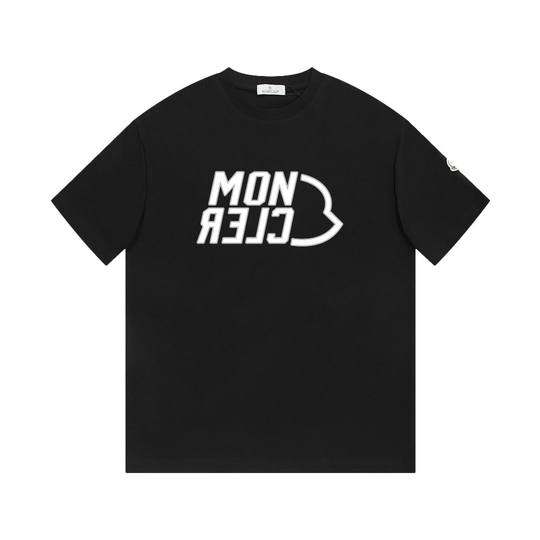 Moncler Black/White Cotton T-shirt