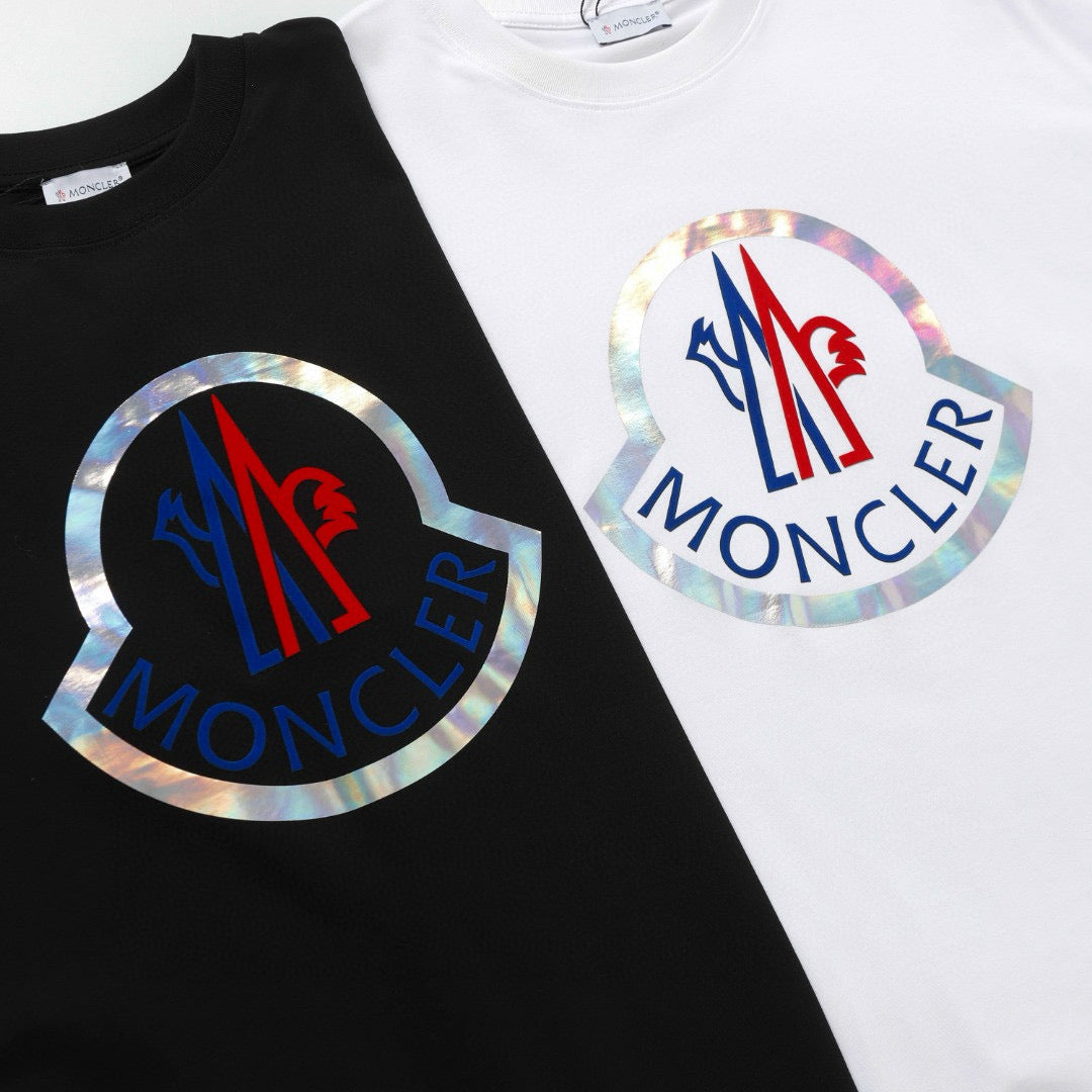 Moncler Black/White Cotton T-shirt