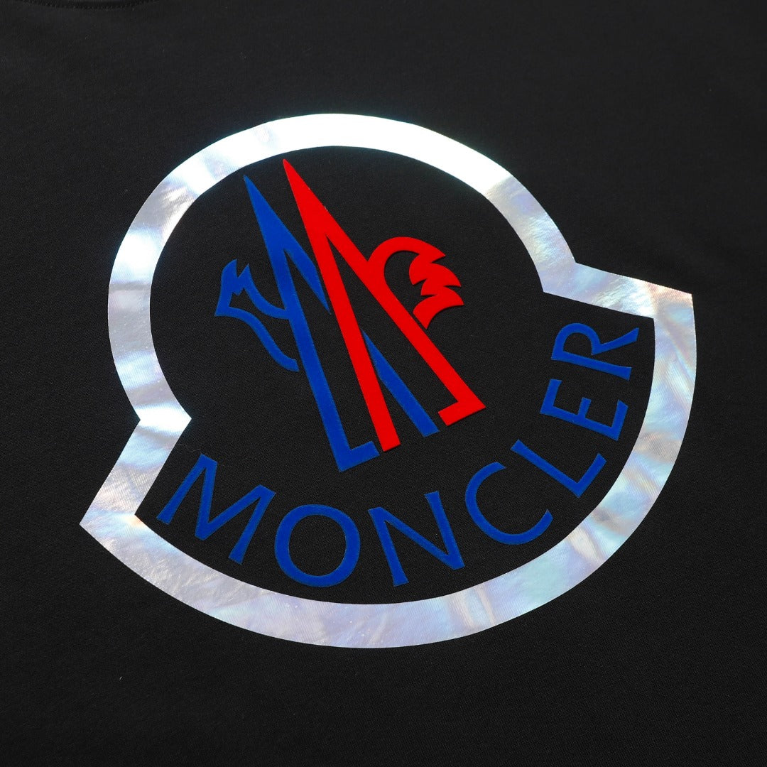 Moncler Black/White Cotton T-shirt