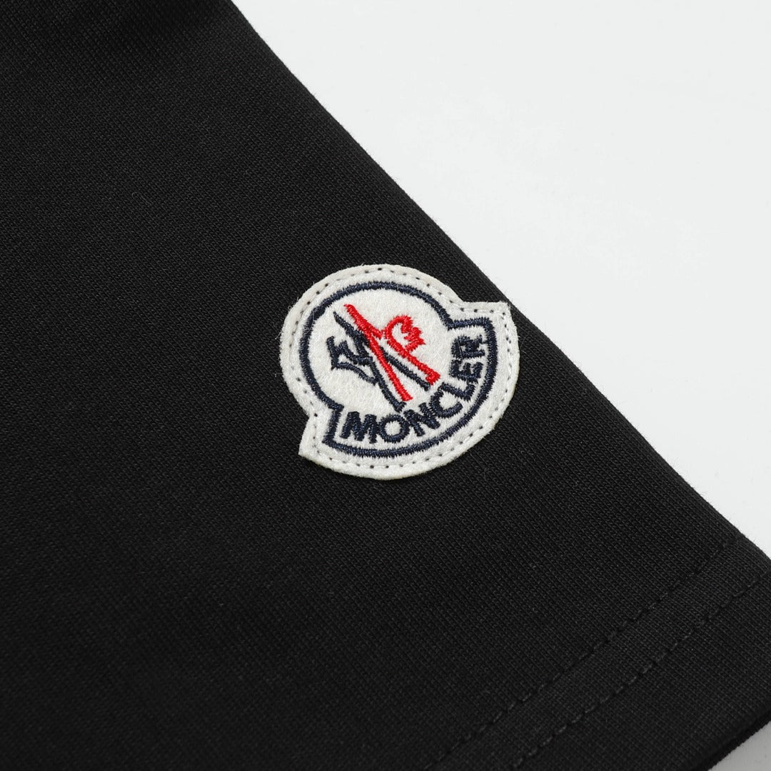 Moncler Black/White Cotton T-shirt