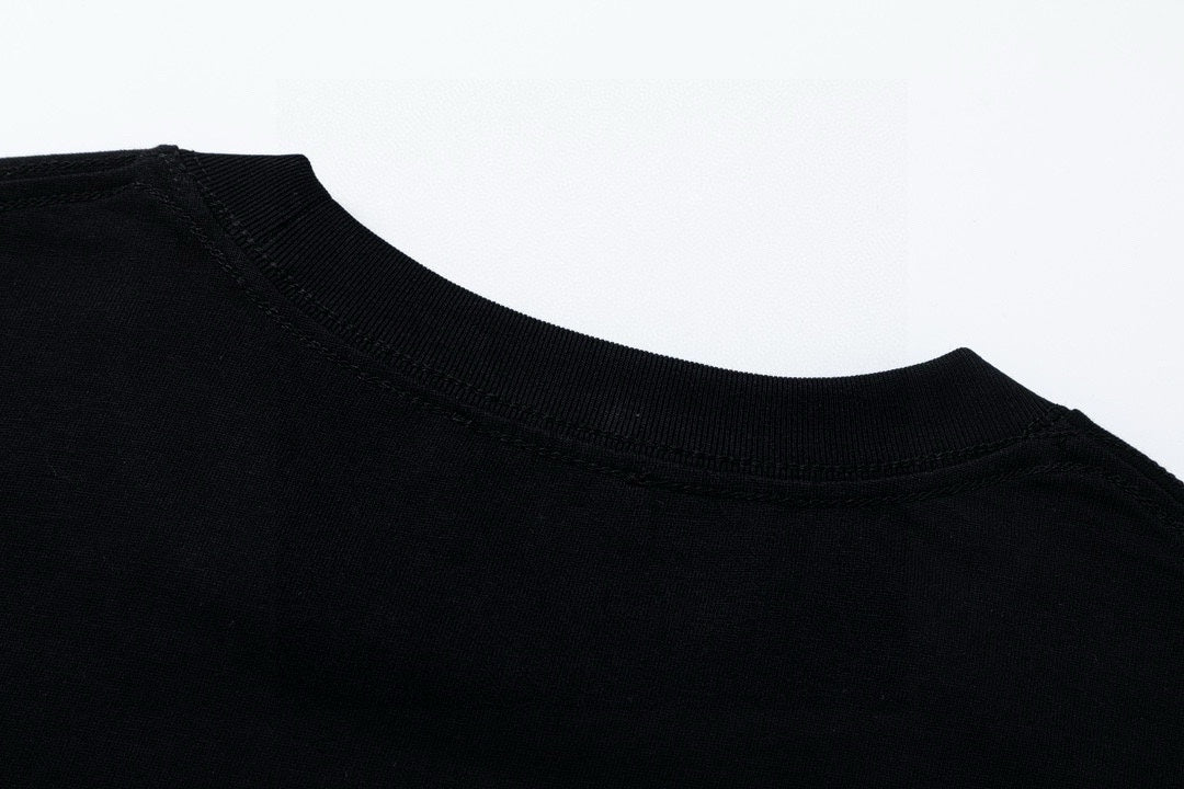 Moncler Black/White Cotton T-shirt