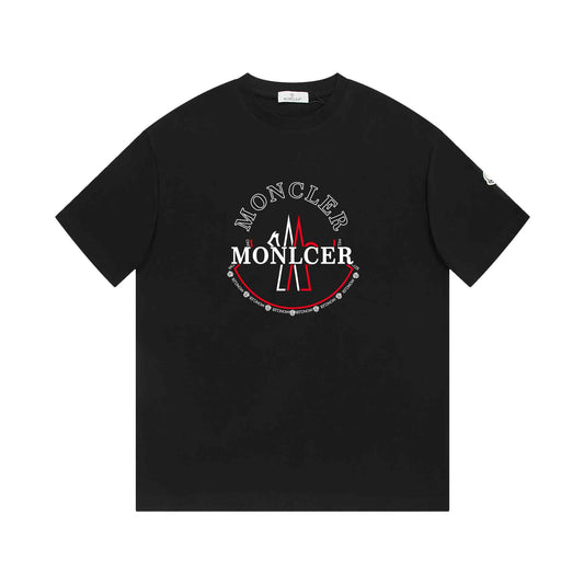 Moncler Black/White Cotton T-shirt