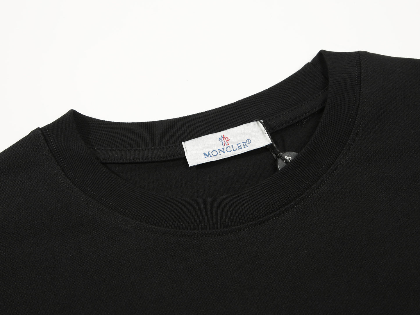 Moncler Black/White Cotton T-shirt