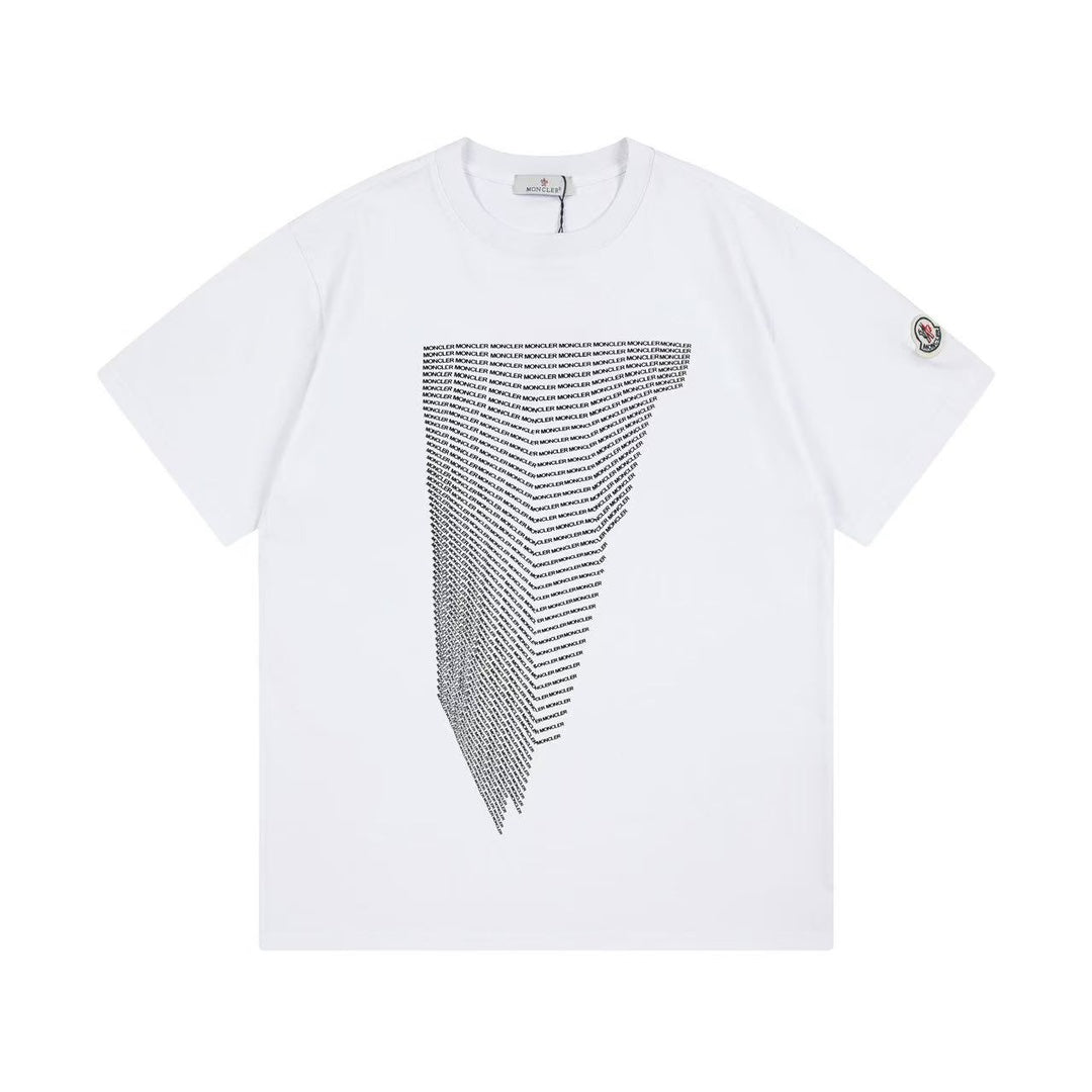 Moncler Black/White Cotton T-shirt