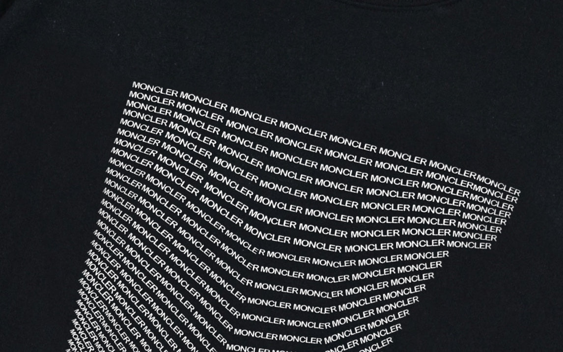 Moncler Black/White Cotton T-shirt