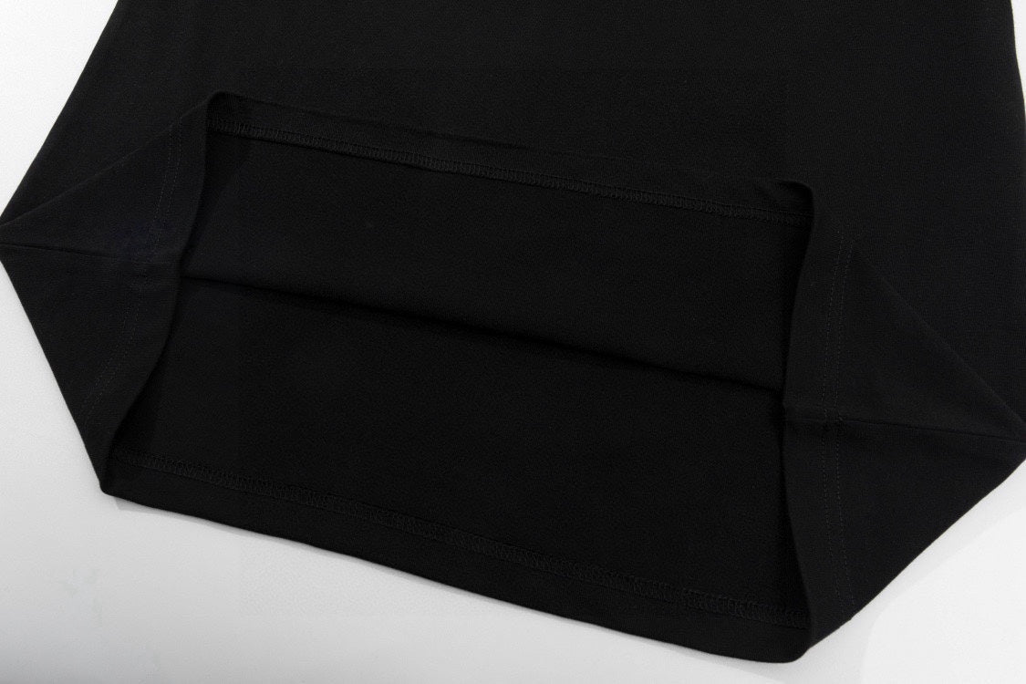 Moncler Black/White Cotton T-shirt