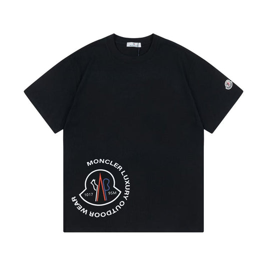 Moncler Black/White Cotton T-shirt