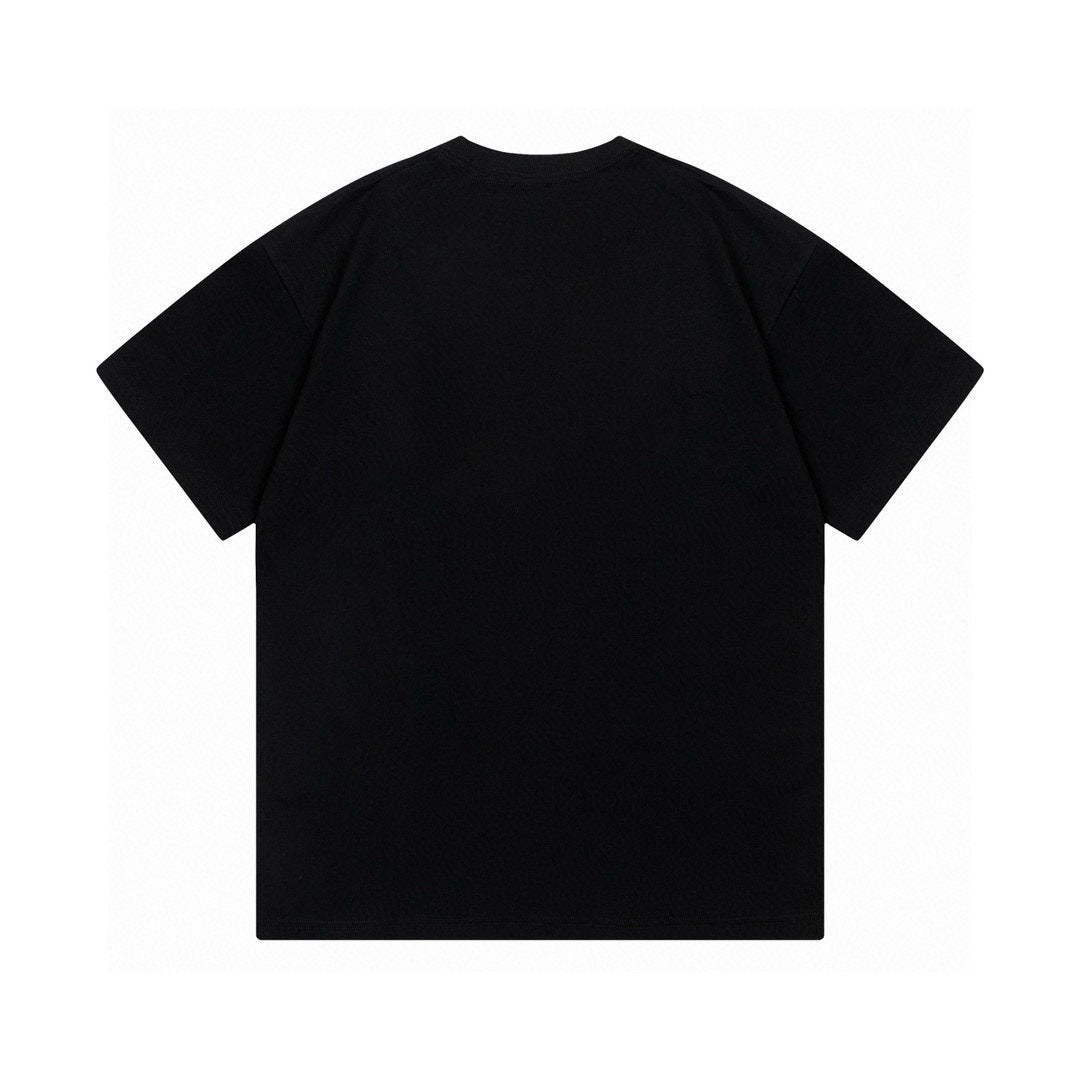Moncler Black/White Cotton T-shirt