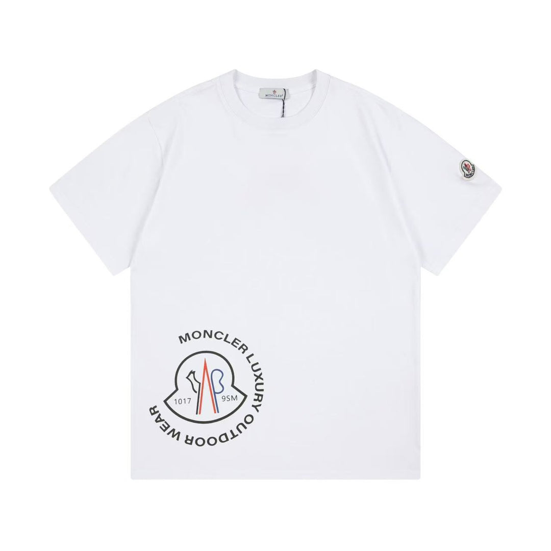 Moncler Black/White Cotton T-shirt