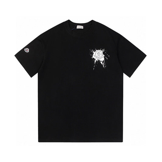 Moncler Black/White Cotton T-shirt