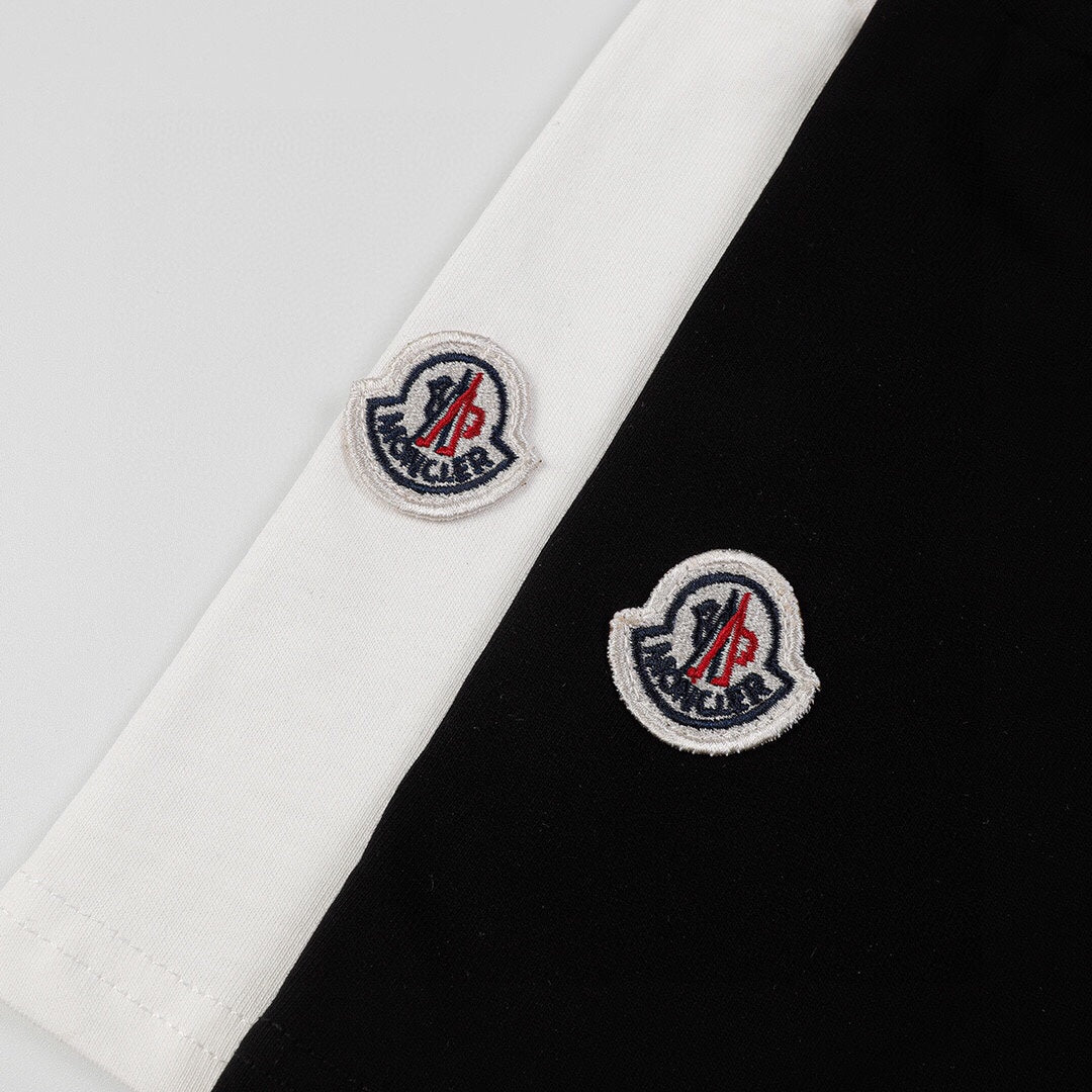Moncler Black/White Cotton T-shirt