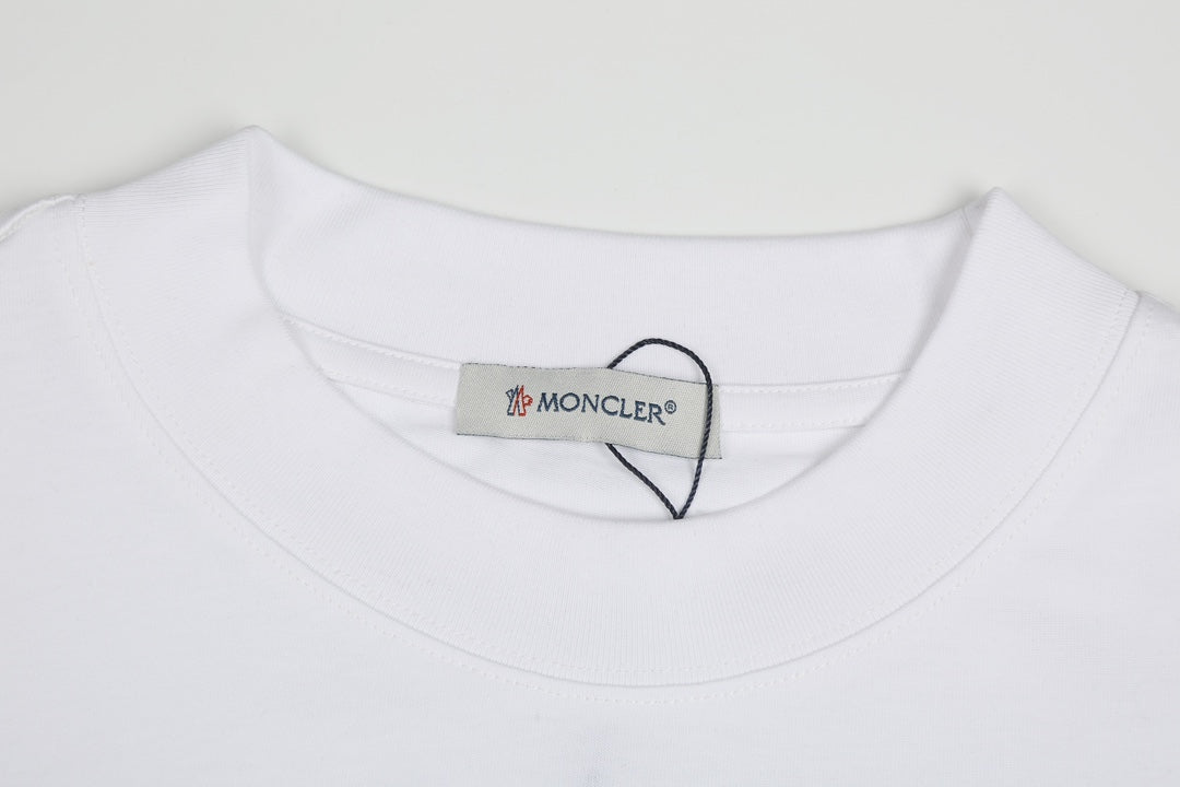 Moncler Black/White Cotton T-shirt