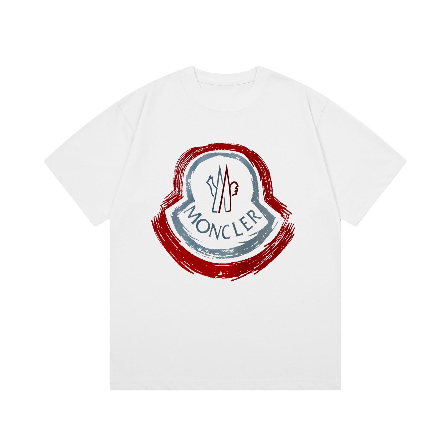Moncler Black/White Cotton T-shirt