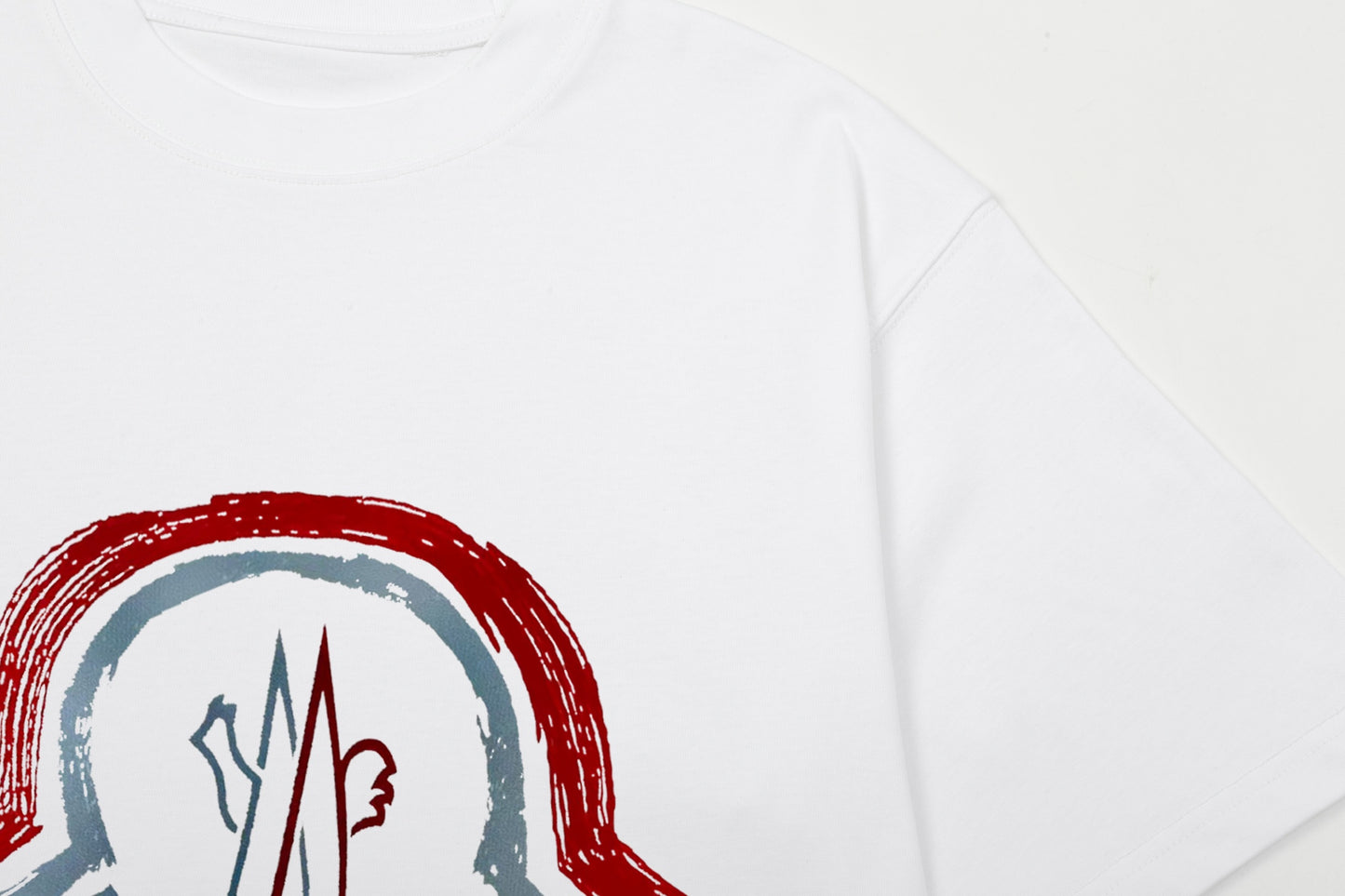 Moncler Black/White Cotton T-shirt