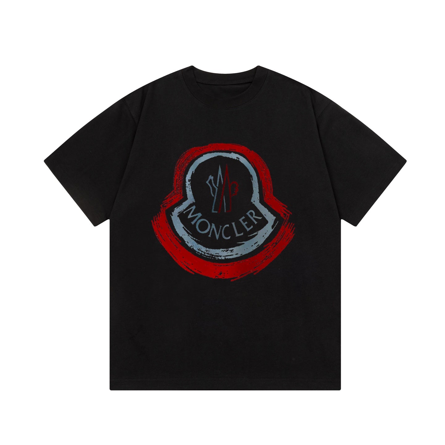 Moncler Black/White Cotton T-shirt