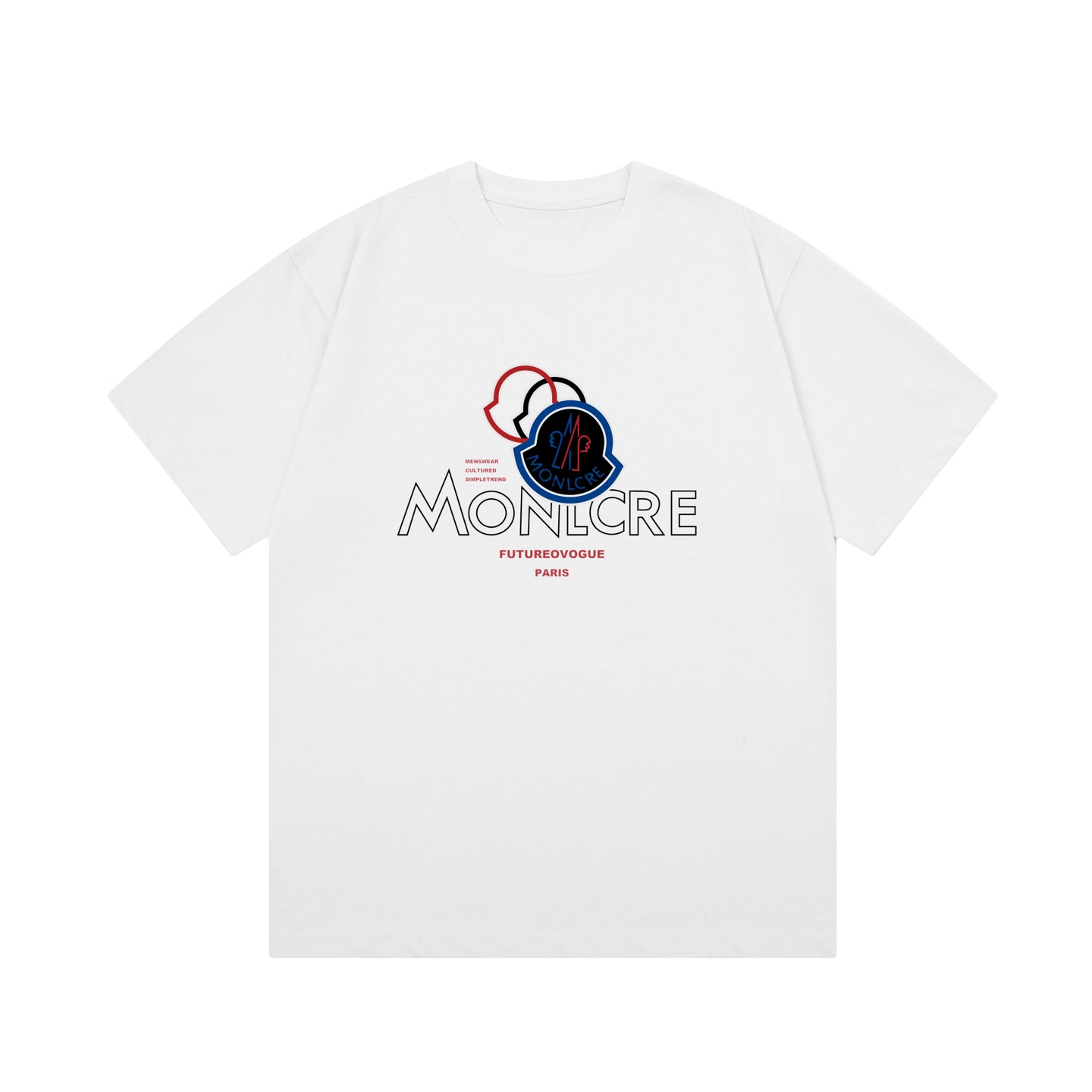 Moncler Black/White Cotton T-shirt