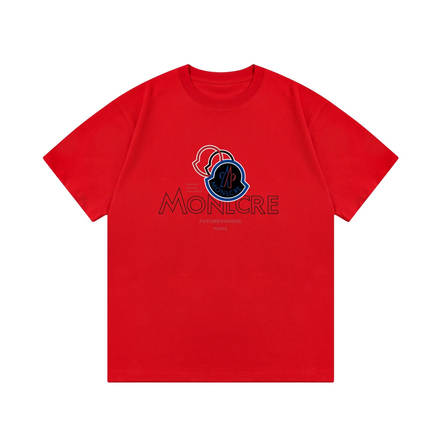 Moncler Black/White Cotton T-shirt