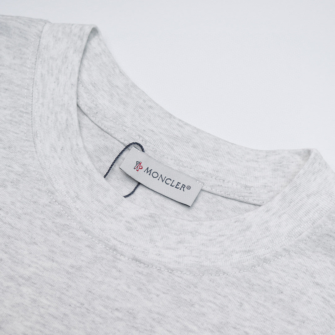 Moncler Black/White Cotton T-shirt