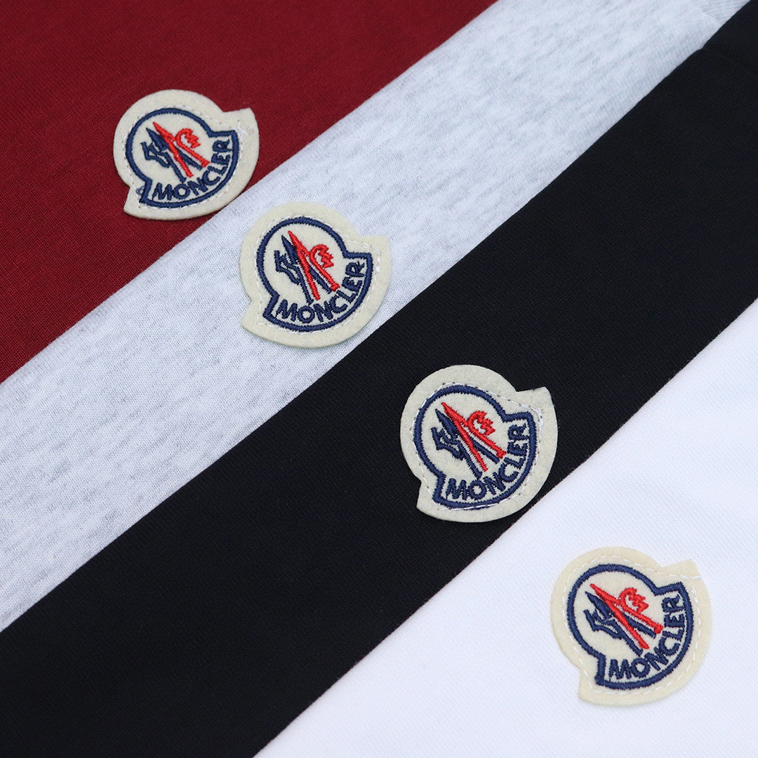 Moncler Black/White Cotton T-shirt