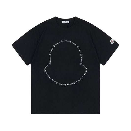 Moncler Black/White Cotton T-shirt